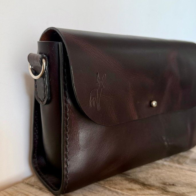 Bolsa Verona - Couro Legítimo Feita à Mão - Imagem 3