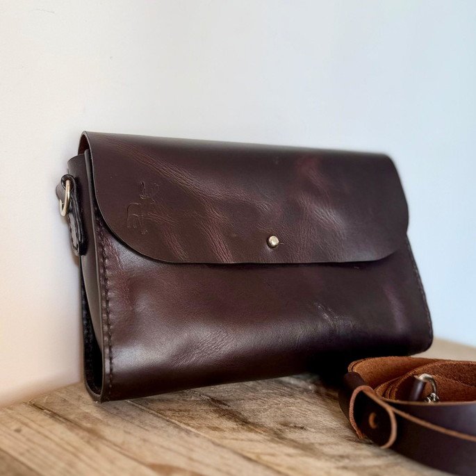 Bolsa Verona - Couro Legítimo Feita à Mão - Imagem 5