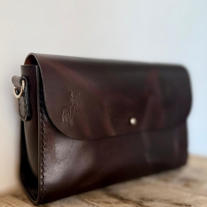 Bolsa Verona - Couro Legítimo Feita à Mão - Imagem 4