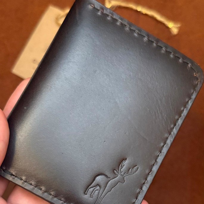 Carteira Kyoto – Couro Legítimo Feita à Mão - Imagem 5