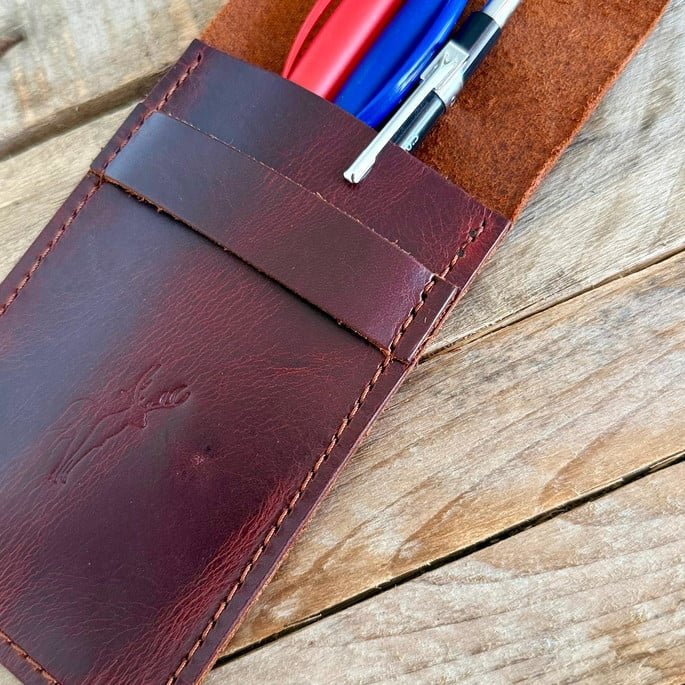 Estojo Sevilha – Couro Legítimo Artesanal - Imagem 2