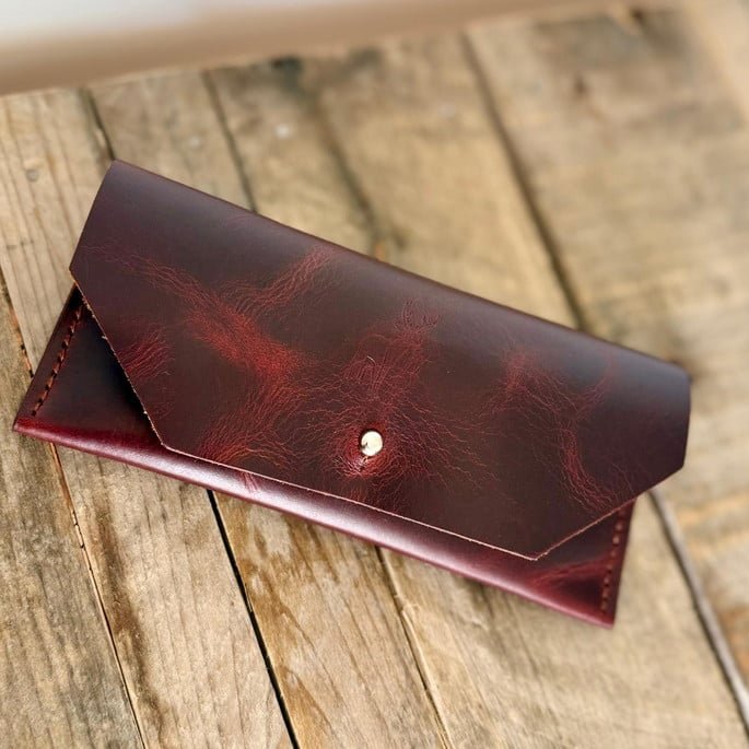 Porta Óculos Navarra - Couro Legítimo Feita à Mão - Imagem 2