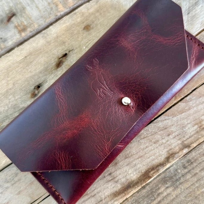 Porta Óculos Navarra - Couro Legítimo Feita à Mão